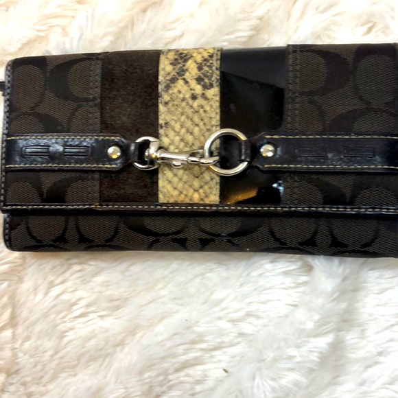Coach Monogram Long Wallet - Picture 1 of 10